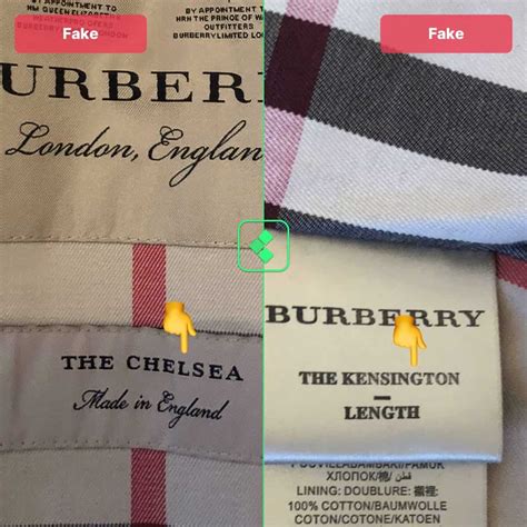 fake burberry blue label tag|burberry trench authenticity check.